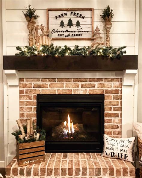 Red Brick Fireplace Mantel Decorating Ideas – Fireplace Guide by Chris
