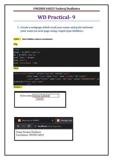 190280116023 P9 - Design web page which take one number as an input and ...
