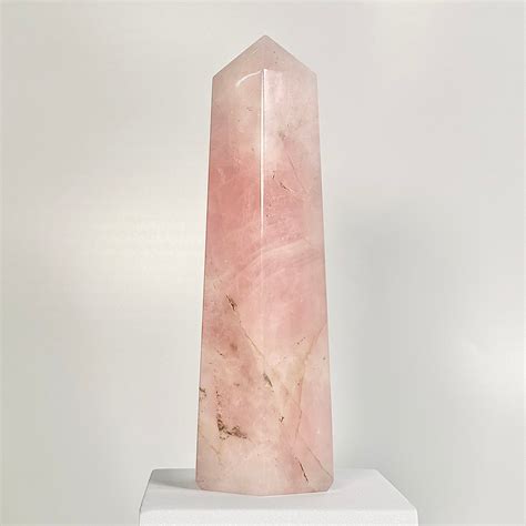 Rose Quartz Six-Facet Tower – 929g - Attract Love • Heal Emotionally ...