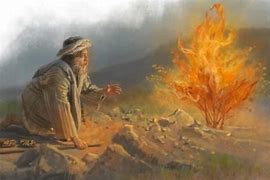 Image result for Moses and the Burning Bush