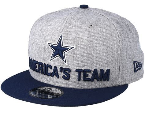 Dallas Cowboys 2018 NFL Draft On-Stage Grey/Navy Snapback - New Era ...