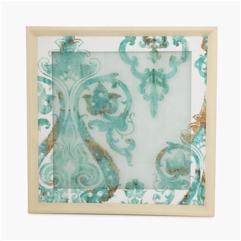 Buy Artistry-Saskia Printed Square Mirror Glass Art Picture Frame from ...