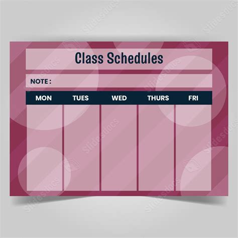 Purple Schedule Class Schedules Simple Word Template And Google Docs For Free Download