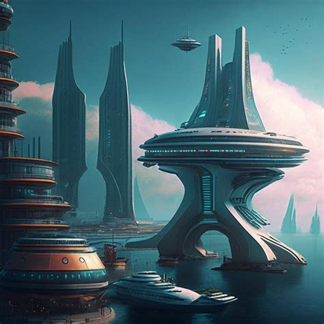 High-Tech Celestial City 的图像结果