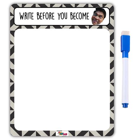 Bhoola Quoted Quirky Fridge Memo- Daily Planner with Magnetic marker ...