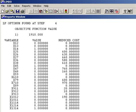 Linear Programming Using Lindo 的图像结果