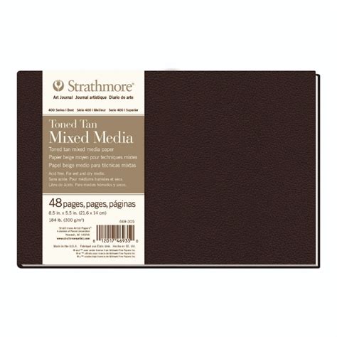 htconline.in| Strathmore 400 Series Toned Tan Mixed Media Art Journal ...