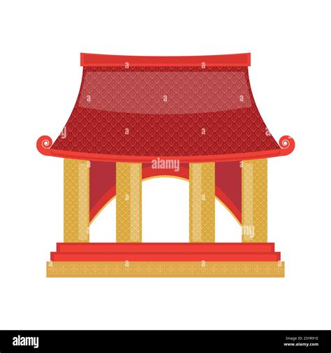 Chinese Pavilion Arch. Chinese religious architecture. Asian ...