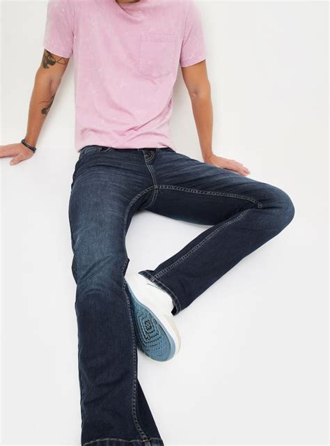Buy Men Regular Fit Washed Jeans Online at just Rs. 1499.0 ...