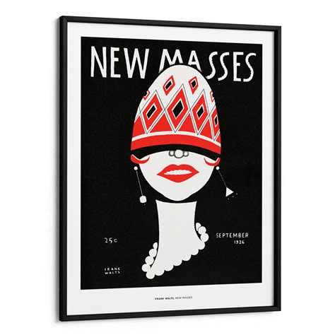 Frank Walts New Masses Canvas Print | 1926 Art Deco Poster Art | Nook ...