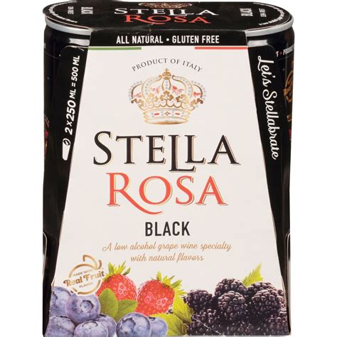 Stella Rosa Black Italy Semi Sweet Red Wine 2 pk Cans - Shop Wine at H-E-B