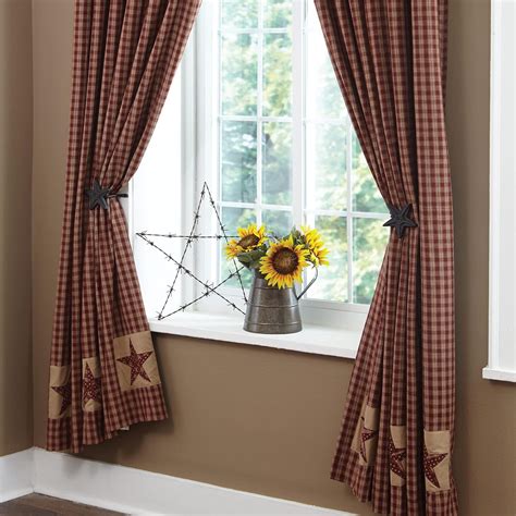 Buy Sturbridge Patch Wine or Black Plaid Drapery Panel by Park Designs ...