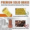 Buy SUNGATOR Brass Pipe Fitting, 1/2-Inch Male Pipe x 1/2-Inch Female ...