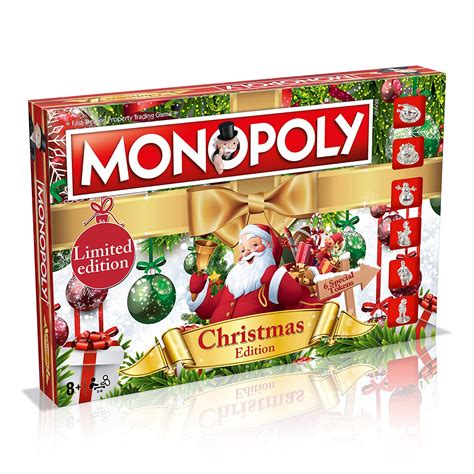 Buy Winning Moves Christmas Monopoly Board Game, Play as Rudolph ...