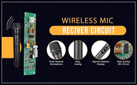 kh Wireless Mic with Wireless Receiver Circuit with inbuilt Anthena ...