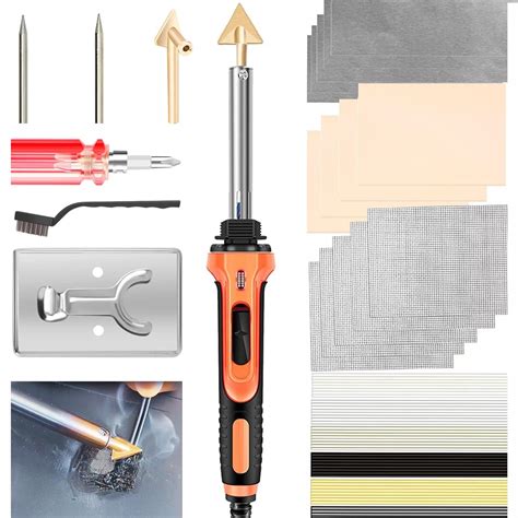 Aumotop Plastic Welder - 100W Plastic Welding Kit Soldering Iron Gun ...