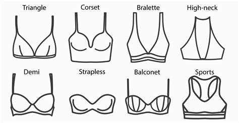 Types Of Bra Chart