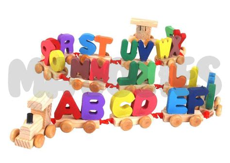 Wooden Alphabet Train – ABC Learning with Fun & Creativity – MaJolies