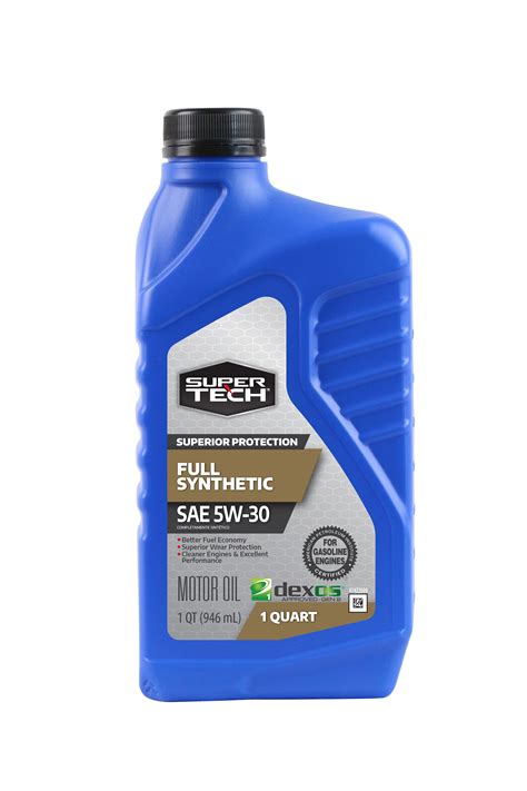 Super Tech Full Synthetic SAE 5W-30 Motor Oil, 1 Quart - Walmart.com ...