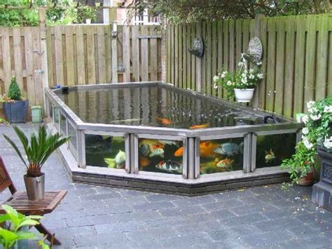 Small Above Ground Fish Pond – Raised Timber Pond With Waterfall and ...