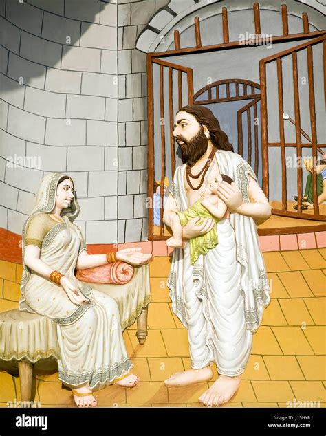 Devaki and vasudeva with child krishna in jail painting, uttar pradesh, india, asia Stock Photo ... - painting of uttar pradesh
