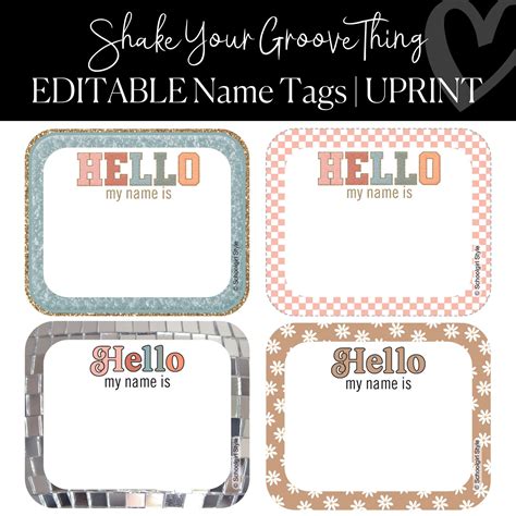 Printable Name Tags For A Girl We Belong Printable Name Tags & Labels