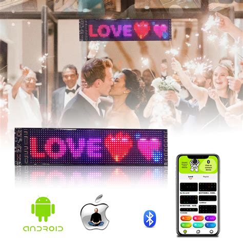 LED Car Sign Board - Flexible, Waterproof, and Programmable