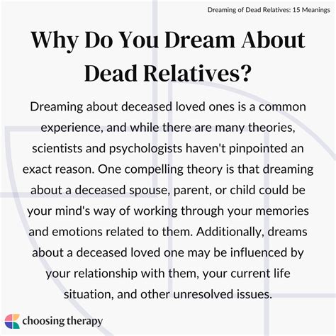 Why Do I Have Dreams About Dead Relatives? 15 Meanings