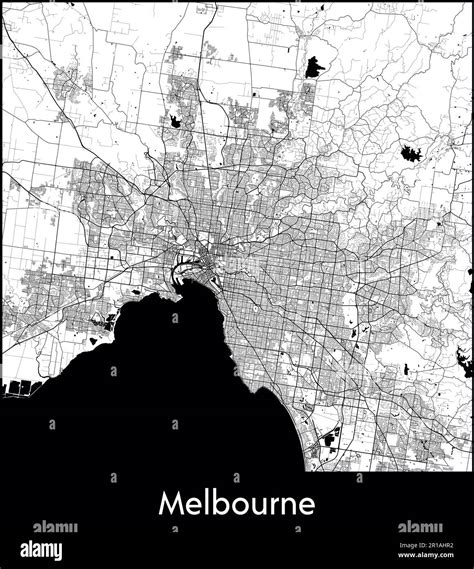 City Map Australia Melbourne vector illustration Stock Vector Image & Art - Alamy
