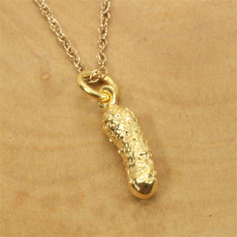 What is gold vermeil? (Gold Pickle Necklace or Charm for her made in ...