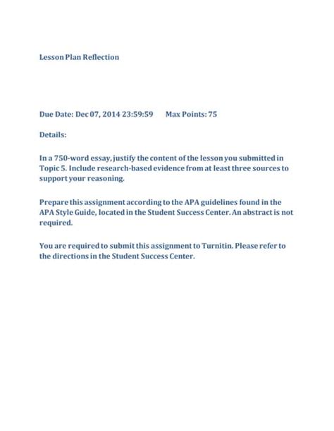 Image result for Lesson Plan Reflection