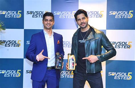 Savsol Lubricants Announces Bollywood Youth Icon Sidharth Malhotra as ...