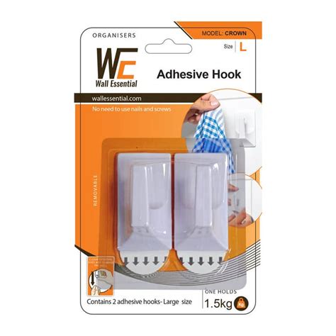 Wall Essential Smart Wall Hooks, Reusable Adhesive Hooks for Wall One ...