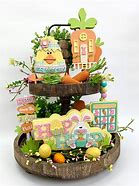 Image result for Easter Bunny with Carrot and Egg Basket