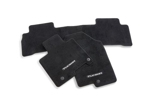 Hyundai 2023 Tucson Carpet Floor Mats (Black) - Front & Rear For PHEV ...