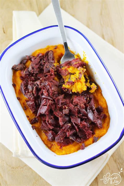 parmentier patate douce canard