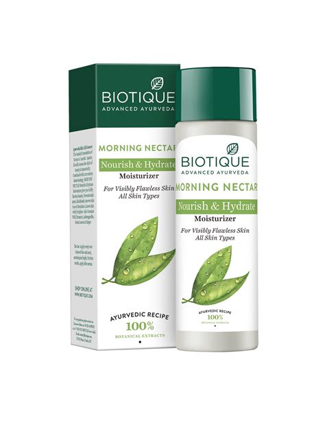 Biotique Bio Morning Nectar Flawless Sustainable Skin Moisturizer 190ml ...