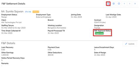 Full & Final Settlement Process : StaffingGo Support