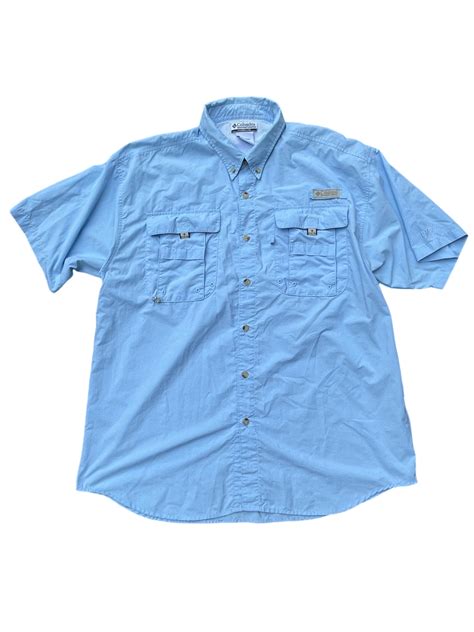 Columbia PFG fishing s/s shirt (size:M)bsh-145 | FABRIC used clothing store