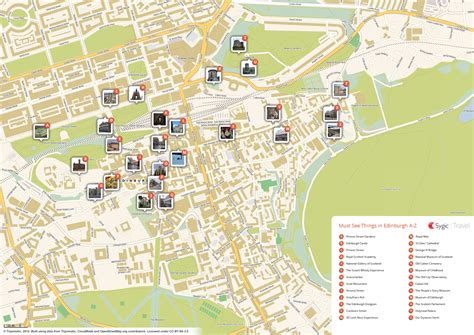 Map of Edinburgh Attractions | Tripomatic