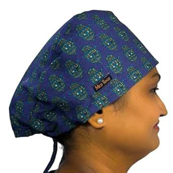 MedTogs Hamsa Printed Surgical Scrub Cap for Doctors, Nurses & Surgeons ...