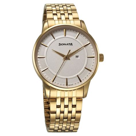 Buy Online Sonata Wedding Quartz Analog Off White Dial Stainless Steel ...