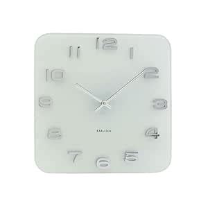 Buy Karlsson Wall Clock Vintage Glass, White Online at Low Prices in ...