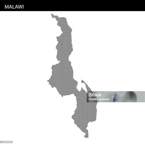 Detailed Map Of Malawi Highlighting Its Unique Geographic Features And Location In Africa Stock ...