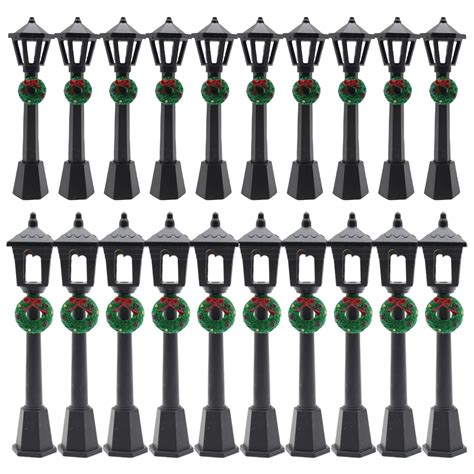 Amazon.com: Christmas Lamp Post Village Accessories, 20 Pcs Lantern ...