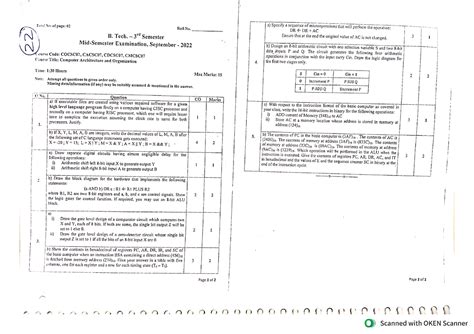 Btech 3rd Sem PYQs - Information Technology - Studocu