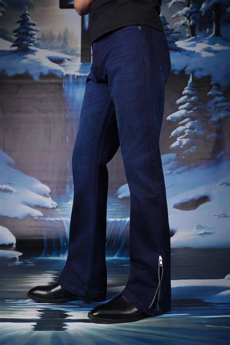 INKFALL – Dark Indigo Bootcut Denim – Fear No Man
