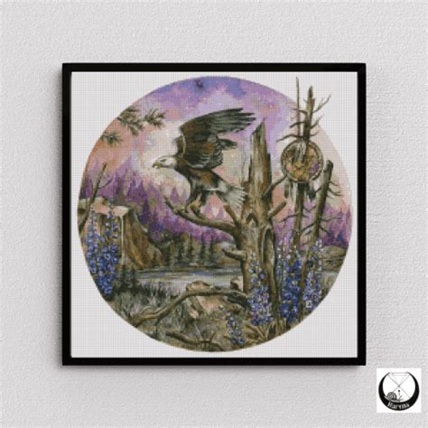 Harena Artwork, Der Adler 50x50 eckige Steine – PichuMoonArt