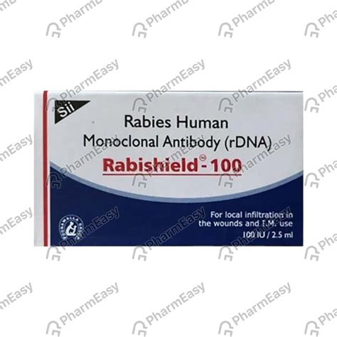 Rabishield 100 IU Injection (2.5): Uses, Side Effects, Price & Dosage ...