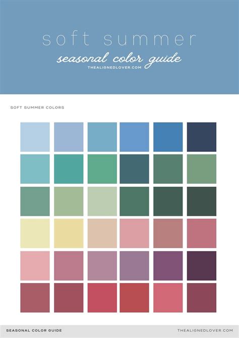 13 Soft summer color palette ideas | soft summer color palette, soft ...
